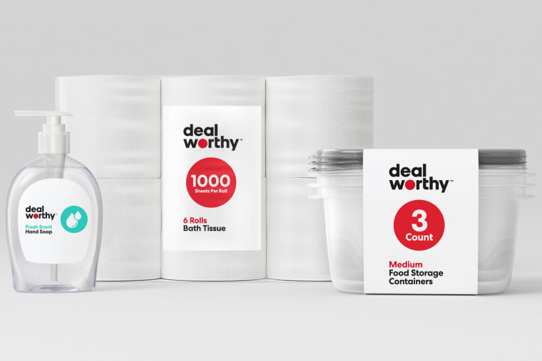 Dealworthy is a Target owned brand that features low prices on nearly 400 everyday no-frills basics.